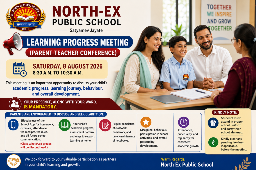 Learning Progress Meeting (Parent-Teacher Conference)
