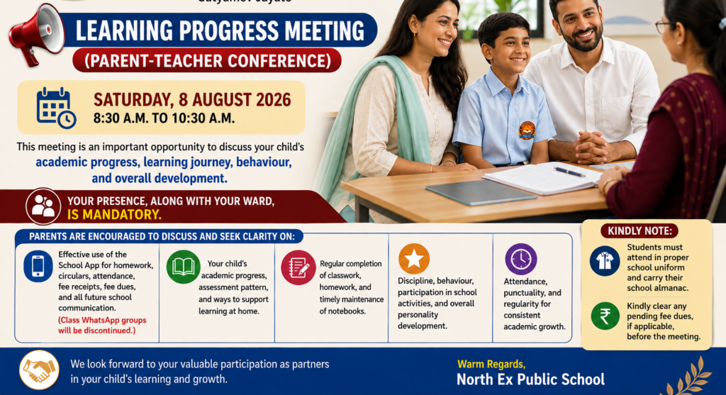 Learning Progress Meeting (Parent-Teacher Conference)